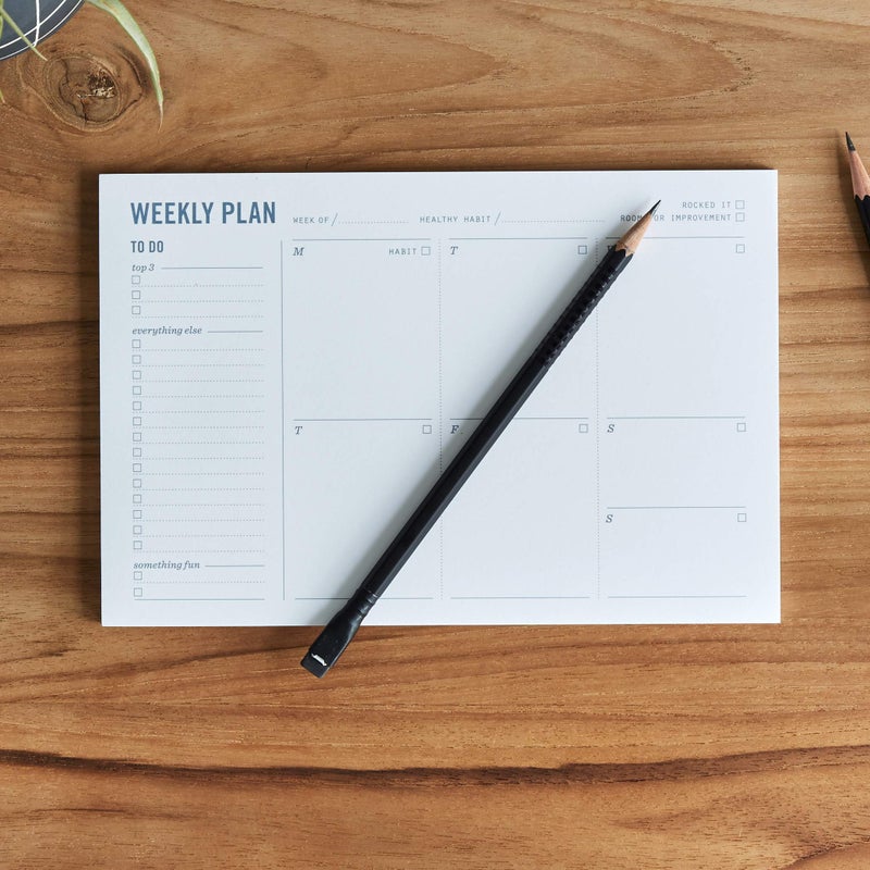 Two Tumbleweeds Weekly Planner Pad - Undated 6x9" Weekly To-Do List Notepad with Calendar and Task List, Perfect Desk Organizer for School & Work | 50 Tear Off Sheets - Image 2
